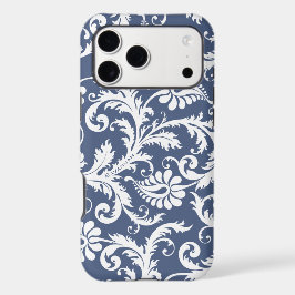 Personlig Vintage Damask byt blått färg