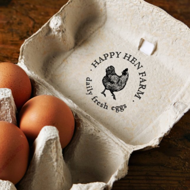 Personlig Vintage Family Business-gruppägg Stämpel (Rubber Stamp Mock-up)