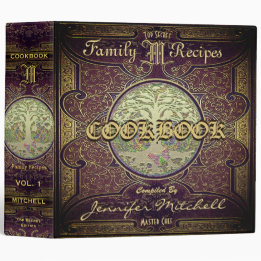 Personlig Vintage Family Rececipe-cookbook