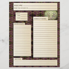 Personlig Vintage Family Rececipe-cookbook