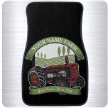 Personlig Vintage Farm Tractor Land Farmer Bilmatta<br><div class="desc">Personlig Vintage Farm Tractor Land Farmer Family Farm - Rolling Backe,  Harvest Fält och Träd,  Cattle Dairy Cows - Customize with your Name or Anpassningsbar Text!</div>