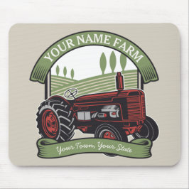 Personlig Vintage Farm Tractor Land Farmer Musmatta
