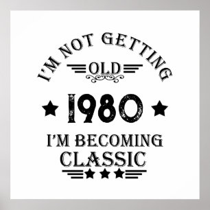Personlig vintage födelsedagspresent poster