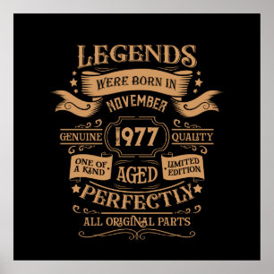 Personlig vintage födelsedagstall whiskey tema poster