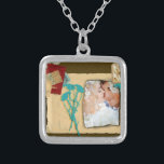 Personlig Vintage Fotokollage Silverpläterat Halsband<br><div class="desc">Personlig Vintage Fotokollage</div>