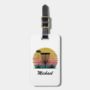 Personlig Vintage Frisbee Disk Golf Basket Bagagebricka