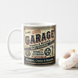 Personlig Vintage Garage Mugg