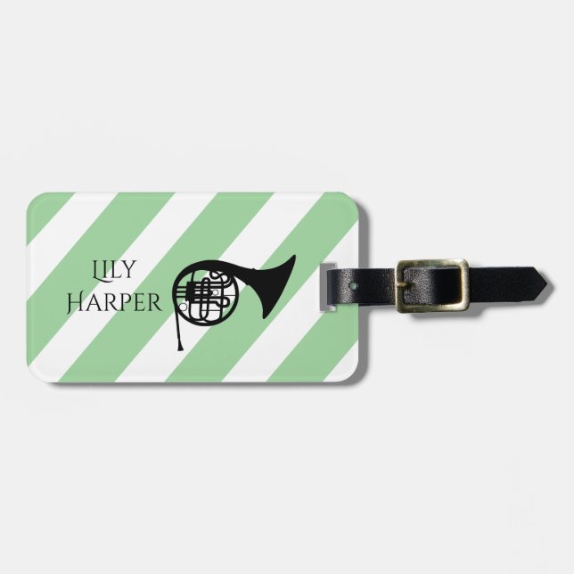 Personlig Vintage Gifts for guitarist, musiker Bagagebricka (Horisontell Framsida)