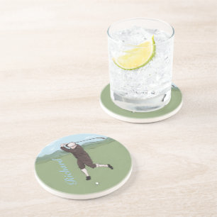 Personlig vintage golfer underlägg