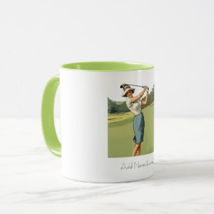 Personlig Vintage Golfer's Combo Mugg