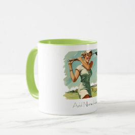 Personlig Vintage Golfer's Combo Mugg