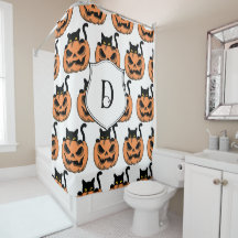 Personlig vintage Halloween-katt skräckinjagande m