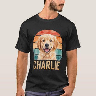 Personlig Vintage Hund Anpassad Retro Husdjur Foto T Shirt