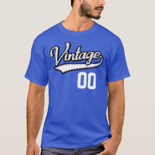 Personlig Vintage Jersey Stil T Shirt