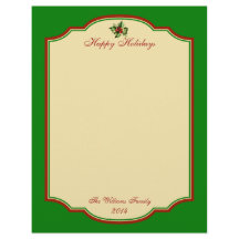 Personlig Vintage jul Helgdag Stationär