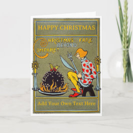 Personlig Vintage-julkort Helgkort