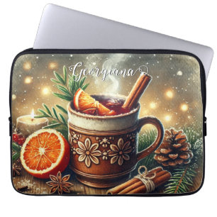 Personlig Vintage-julmarknaden Mulled Vin Laptop Fodral
