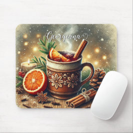 Personlig Vintage-julmarknaden Mulled Vin Musmatta