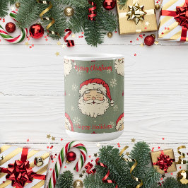 Personlig Vintage Jultomten Kaffemugg