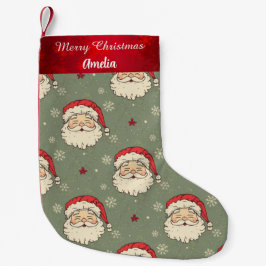 Personlig Vintage Jultomten Liten Julstrumpa