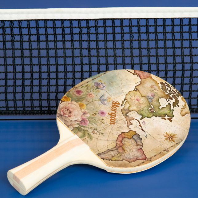 Personlig Vintage Karta Pingisracket (Insitu)