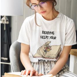 Personlig Vintage Läsa Bok Vild Flowers T Shirt