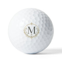personlig vintage monogram golfboll