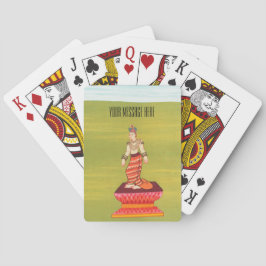 Personlig Vintage Myanmar 37 Nats Illustration Casinokort
