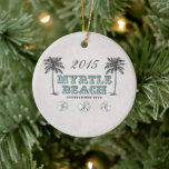 Personlig Vintage Myrtle Beach South Carolina Julgransprydnad Keramik<br><div class="desc">Personlig Vintage Victorian Myrtle Beach South Carolina inrättade 1938 julprydnad.</div>