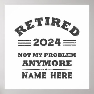 Personlig vintage pension poster