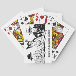 Personlig Vintage Polyamory Throuple Casinokort
