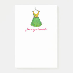 Personlig Vintage Prom Dress Mode bokför sin Post-it Block