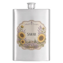personlig vintage provence lavendel och solros
