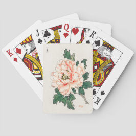 Personlig Vintage Rosa ros och bin Casinokort