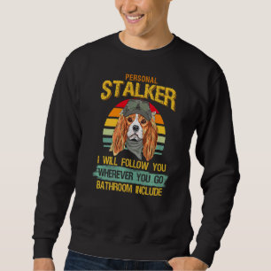 Personlig Vintage Stalker Hund Retro I kommer att Lång Ärmad Tröja