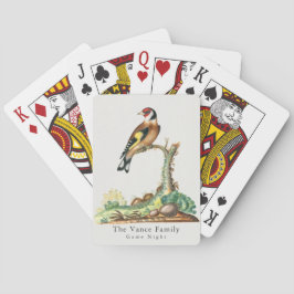 Personlig Vintage Steglits Familjespelkväll Casinokort