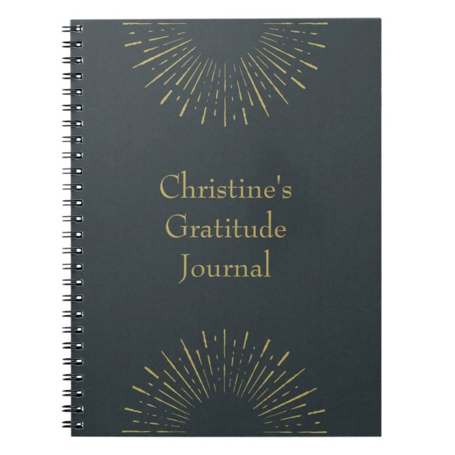 Personlig Vintage Stil Gratitude Journal Anteckningsbok (Framsidan)