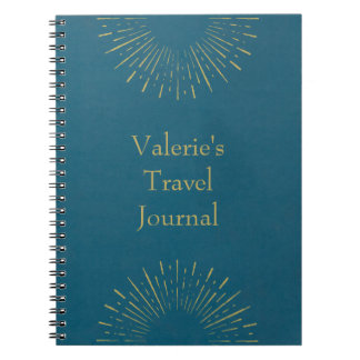 Personlig Vintage Stil Travel Journal Anteckningsbok
