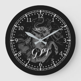 Personlig Vintage Taurus Constellation Zodiac Stor Klocka