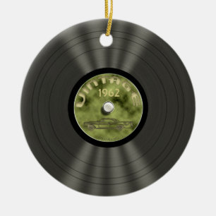 Personlig Vintage Vinylpost Ornament