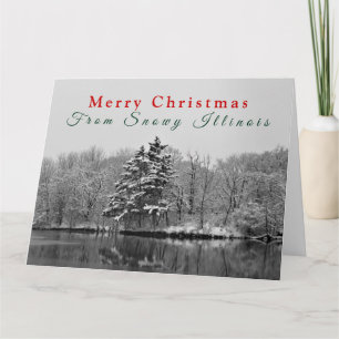 Personlig Vintage Winter Wonderland jul Kort
