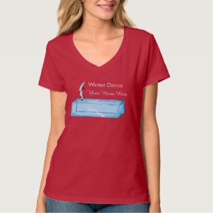 Personlig vinterdans på isbit t shirt