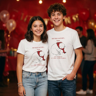 Personlig Vinterfödelsedag T Shirt