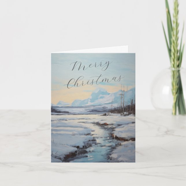 Personlig Vinterjulfamiljen Brev Helgkort (Framsida)