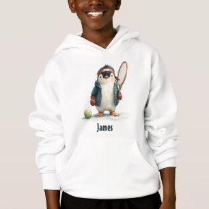 Personlig vinterpingvin-tennis för barn t shirt