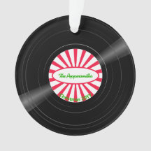 Personlig Vinyl Record Red Starburst Photo