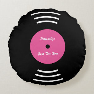 Personlig vinylmusikpost dekorativ kudde