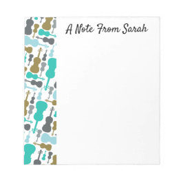 Personlig Violin Viola String Instrument Gift Anteckningsblock