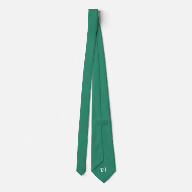 Personlig Viridian Bröllop Groom Stråkravatt Slips (Baksida)