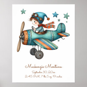Personlig Vismisk illustration för Baby Poster